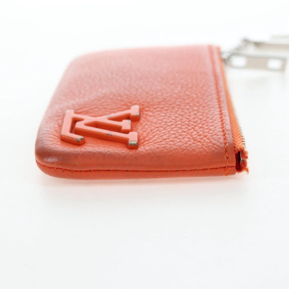 LOUIS VUITTON LV Aerogram Grained Leather Coin Purse M81032 LV Auth BA15781