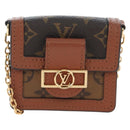 LOUIS VUITTON Monogram Reverse Micro Dauphine Bag M80250 LV Auth BA15782M-13
