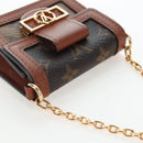 LOUIS VUITTON Monogram Reverse Micro Dauphine Bag M80250 LV Auth BA15782M-6