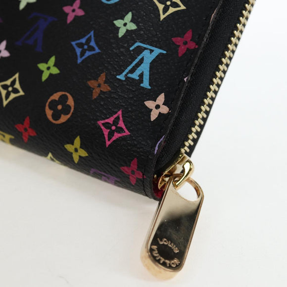 LOUIS VUITTON Monogram Multicolor Zippy Wallet Wallet M60050 LV Auth BA15783V