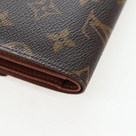 LOUIS VUITTON Monogram Porte TresorEtui Papie Wallet M61202 LV Auth BA15784