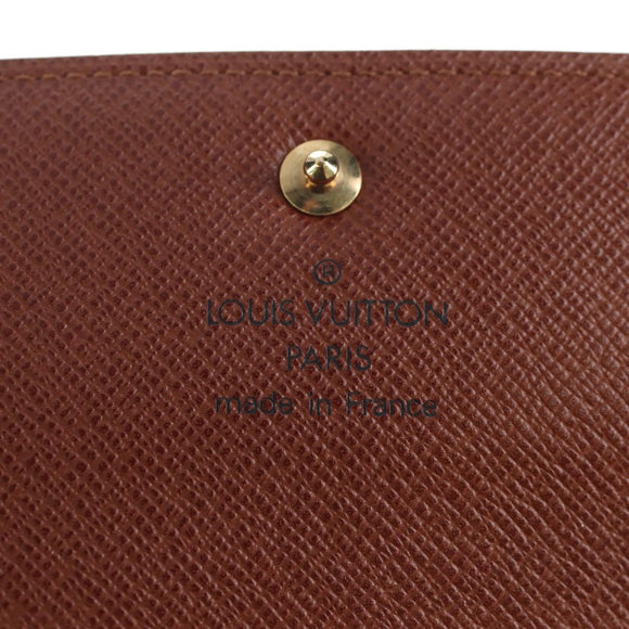 LOUIS VUITTON Monogram Porte TresorEtui Papie Wallet M61202 LV Auth BA15784