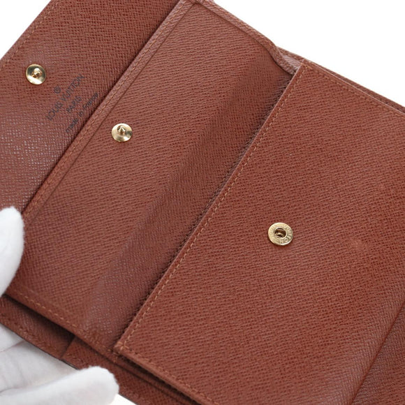 LOUIS VUITTON Monogram Porte TresorEtui Papie Wallet M61202 LV Auth BA15784