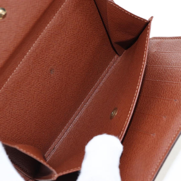 LOUIS VUITTON Monogram Porte TresorEtui Papie Wallet M61202 LV Auth BA15784