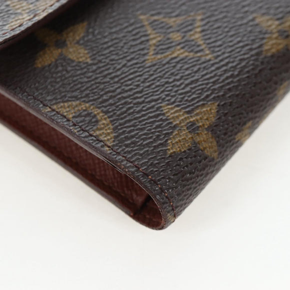 LOUIS VUITTON Monogram Porte TresorEtui Papie Wallet M61202 LV Auth BA15784