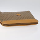 GUCCI Micro GG Supreme Clutch Bag PVC Beige Gold 014 58 0198 Auth BA1579-6