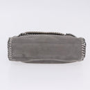Stella MacCartney Falabella Chain Bag Polyester Gray Silver 364519 Auth BA15790A-10