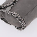 Stella MacCartney Falabella Chain Bag Polyester Gray Silver 364519 Auth BA15790A-11
