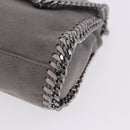 Stella MacCartney Falabella Chain Bag Polyester Gray Silver 364519 Auth BA15790A-12