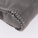 Stella MacCartney Falabella Chain Bag Polyester Gray Silver 364519 Auth BA15790A-13