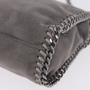 Stella MacCartney Falabella Chain Bag Polyester Gray Silver 364519 Auth BA15790A-14