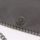 Stella MacCartney Falabella Chain Bag Polyester Gray Silver 364519 Auth BA15790A-17
