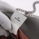 Stella MacCartney Falabella Chain Bag Polyester Gray Silver 364519 Auth BA15790A-25