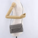 Stella MacCartney Falabella Chain Bag Polyester Gray Silver 364519 Auth BA15790A-26