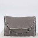 Stella MacCartney Falabella Chain Bag Polyester Gray Silver 364519 Auth BA15790A-27