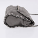 Stella MacCartney Falabella Chain Bag Polyester Gray Silver 364519 Auth BA15790A-5