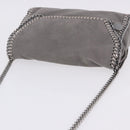 Stella MacCartney Falabella Chain Bag Polyester Gray Silver 364519 Auth BA15790A-7