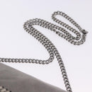 Stella MacCartney Falabella Chain Bag Polyester Gray Silver 364519 Auth BA15790A-9