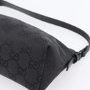 GUCCI GG Canvas Hand Bag Black Silver 103399 Auth BA15792V-10