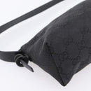 GUCCI GG Canvas Hand Bag Black Silver 103399 Auth BA15792V-11