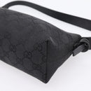 GUCCI GG Canvas Hand Bag Black Silver 103399 Auth BA15792V-12