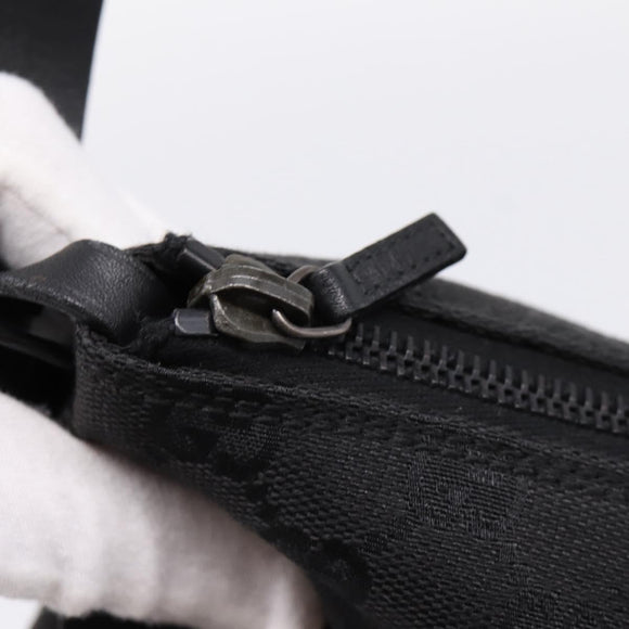 GUCCI GG Canvas Hand Bag Black Silver 103399 Auth BA15792V