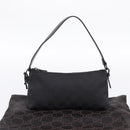 GUCCI GG Canvas Hand Bag Black Silver 103399 Auth BA15792V-22