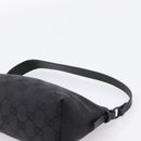 GUCCI GG Canvas Hand Bag Black Silver 103399 Auth BA15792V-8