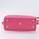 SAINT LAURENT Baby Duffel Hand Bag Leather 2way Pink Gold Auth BA15793V-5