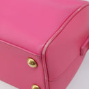 SAINT LAURENT Baby Duffel Hand Bag Leather 2way Pink Gold Auth BA15793V-9