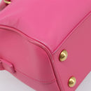 SAINT LAURENT Baby Duffel Hand Bag Leather 2way Pink Gold Auth BA15793V-17