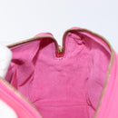 SAINT LAURENT Baby Duffel Hand Bag Leather 2way Pink Gold Auth BA15793V-24
