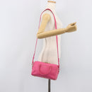 SAINT LAURENT Baby Duffel Hand Bag Leather 2way Pink Gold Auth BA15793V-27