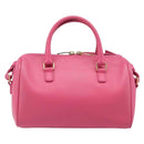 SAINT LAURENT Baby Duffel Hand Bag Leather 2way Pink Gold Auth BA15793V-2