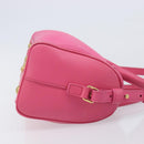 SAINT LAURENT Baby Duffel Hand Bag Leather 2way Pink Gold Auth BA15793V-3