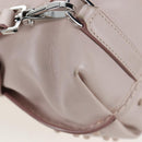 TOD'S Wave Line Backpack Leather Pink Silver Auth BA15794A-16