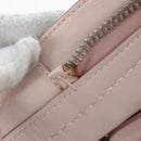 TOD'S Wave Line Backpack Leather Pink Silver Auth BA15794A-23