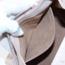 TOD'S Wave Line Backpack Leather Pink Silver Auth BA15794A-28