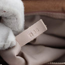 TOD'S Wave Line Backpack Leather Pink Silver Auth BA15794A-31