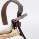 FENDI Zucca Canvas Mamma Baguette Tote Bag Beige Silver Auth BA15795A-18