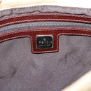 FENDI Zucca Canvas Mamma Baguette Tote Bag Beige Silver Auth BA15795A-20