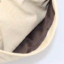 FENDI Zucca Canvas Mamma Baguette Tote Bag Beige Silver Auth BA15795A-25