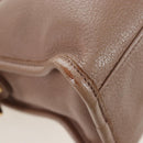 BALENCIAGA Classic Metal Edge City Leather 2way Beige Gold 390160 Auth BA15796M-20