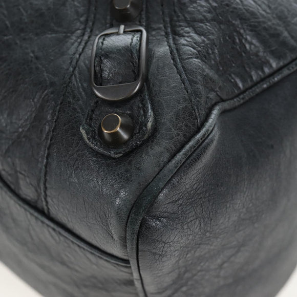 BALENCIAGA Classic Vero Hand Bag Leather 2way Black 235216 Auth BA15797V