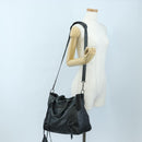 BALENCIAGA Classic Vero Hand Bag Leather 2way Black 235216 Auth BA15797V-29