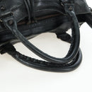 BALENCIAGA Classic Vero Hand Bag Leather 2way Black 235216 Auth BA15797V-8