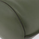 CELINE Big Bag Bucket Hand Bag Leather 2way Green Silver Auth BA15799V-17