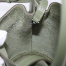 CELINE Big Bag Bucket Hand Bag Leather 2way Green Silver Auth BA15799V-24