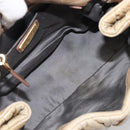 Miu Miu Matelasse Hand Bag Leather Beige Gold Auth BA15801V-22