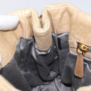 Miu Miu Matelasse Hand Bag Leather Beige Gold Auth BA15801V-24